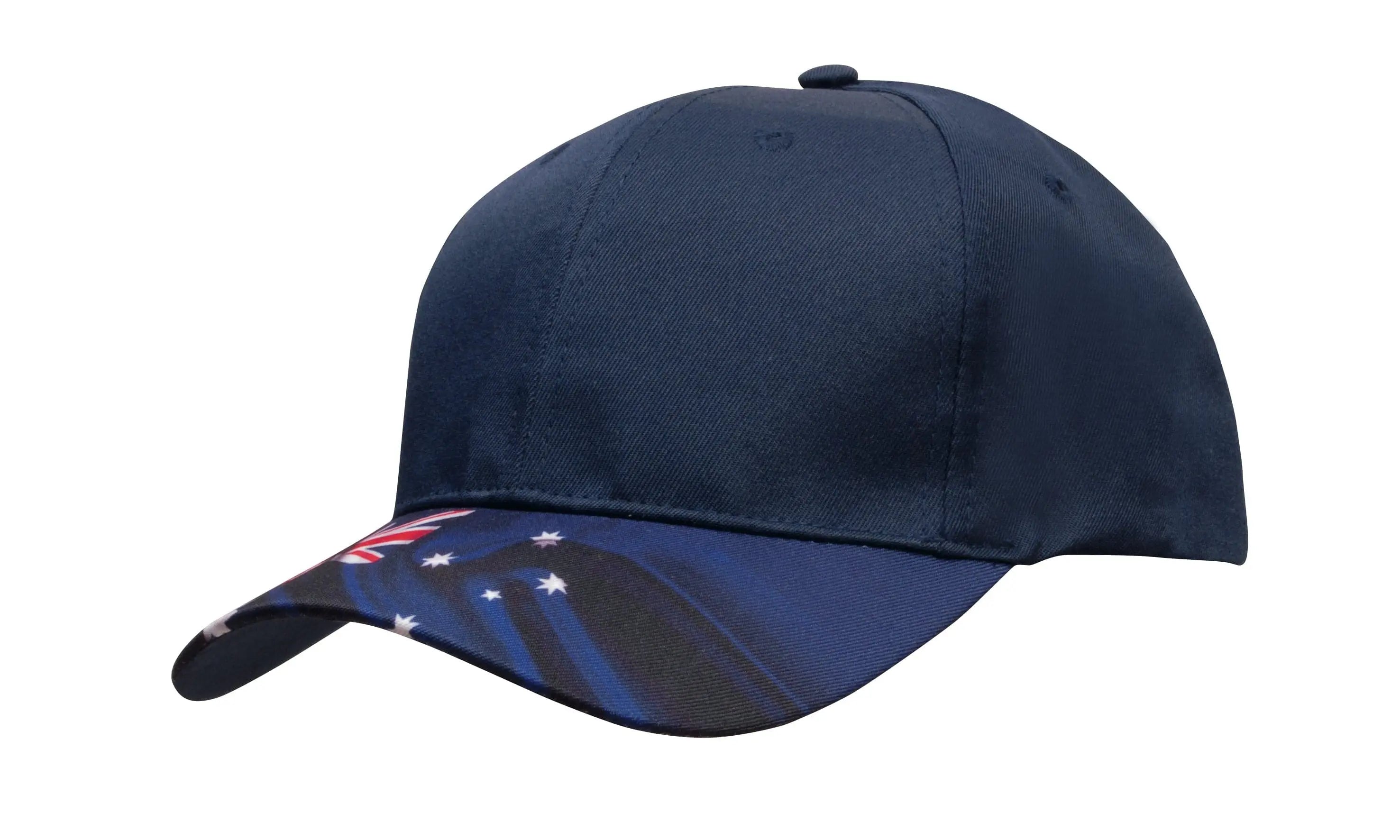 Headwear Breathable P/twill Cap W/aust Flag X12 - 4190 Metro Workwear.